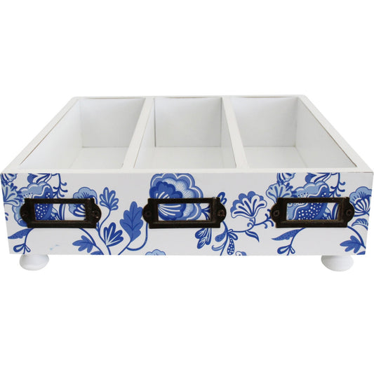 Blue/White Cutlery organiser